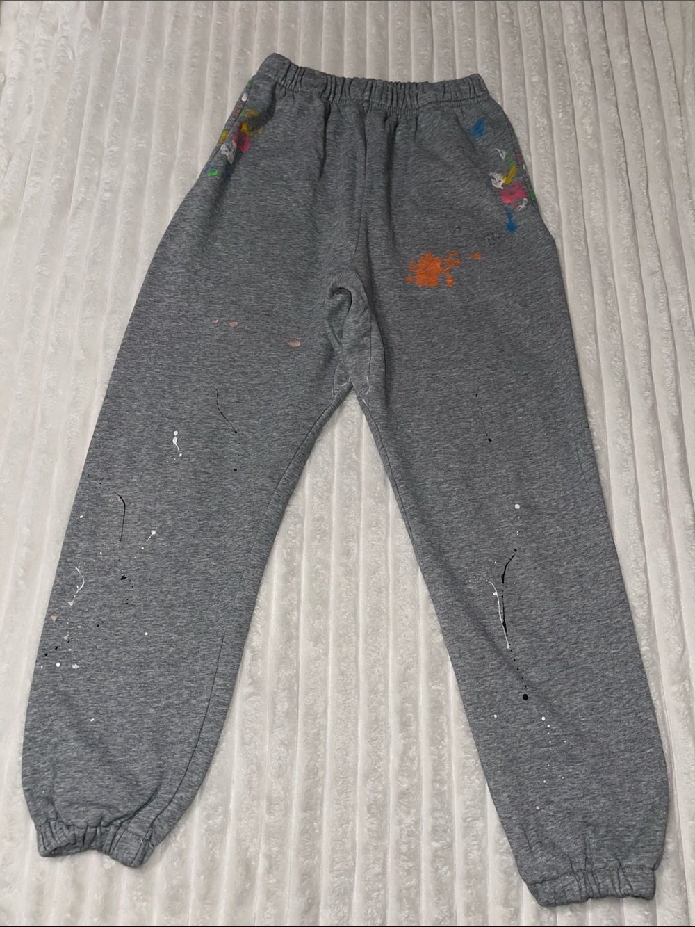 Gallery Dept Gray Sweatpants with Paint Splatter | Size Small Men